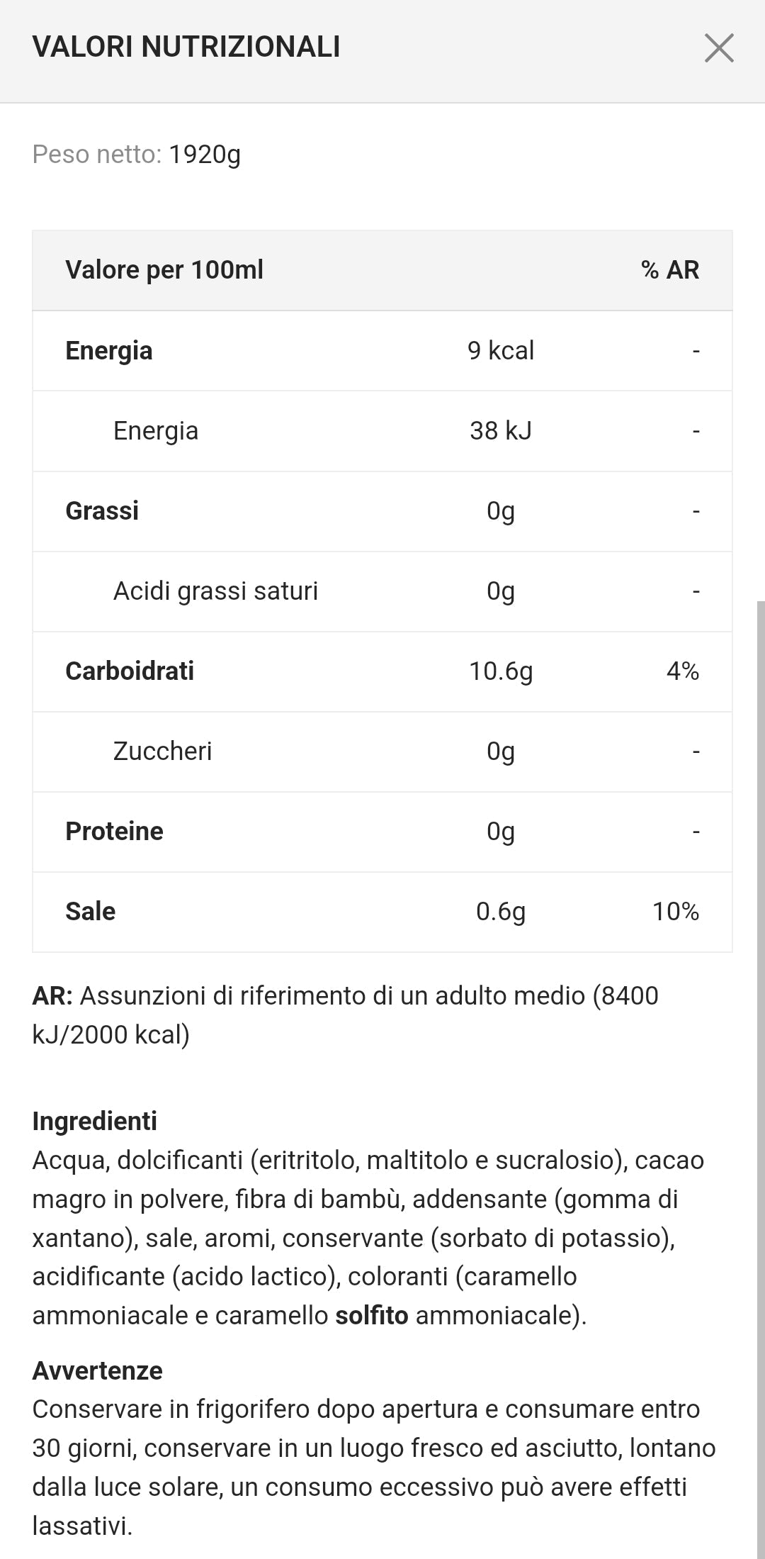 Salse servivita 0kcal 330ml (salate)