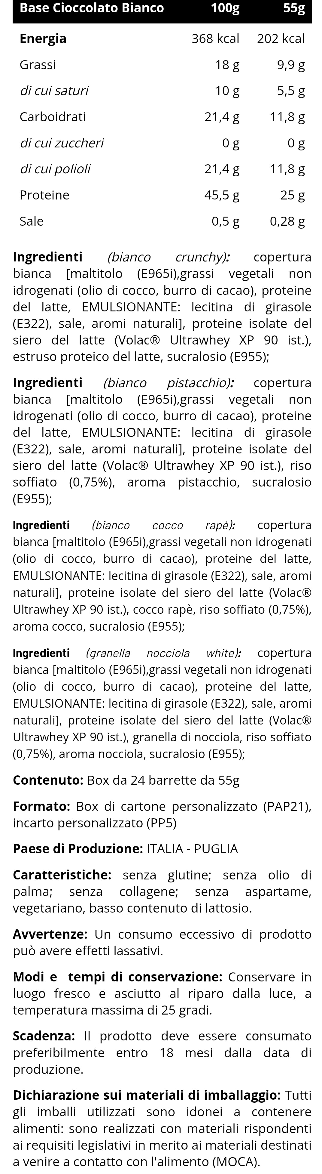 ISOZERO BAR Volac® Volactive® Senza Zuccheri (55g) INJECT NUTRITION