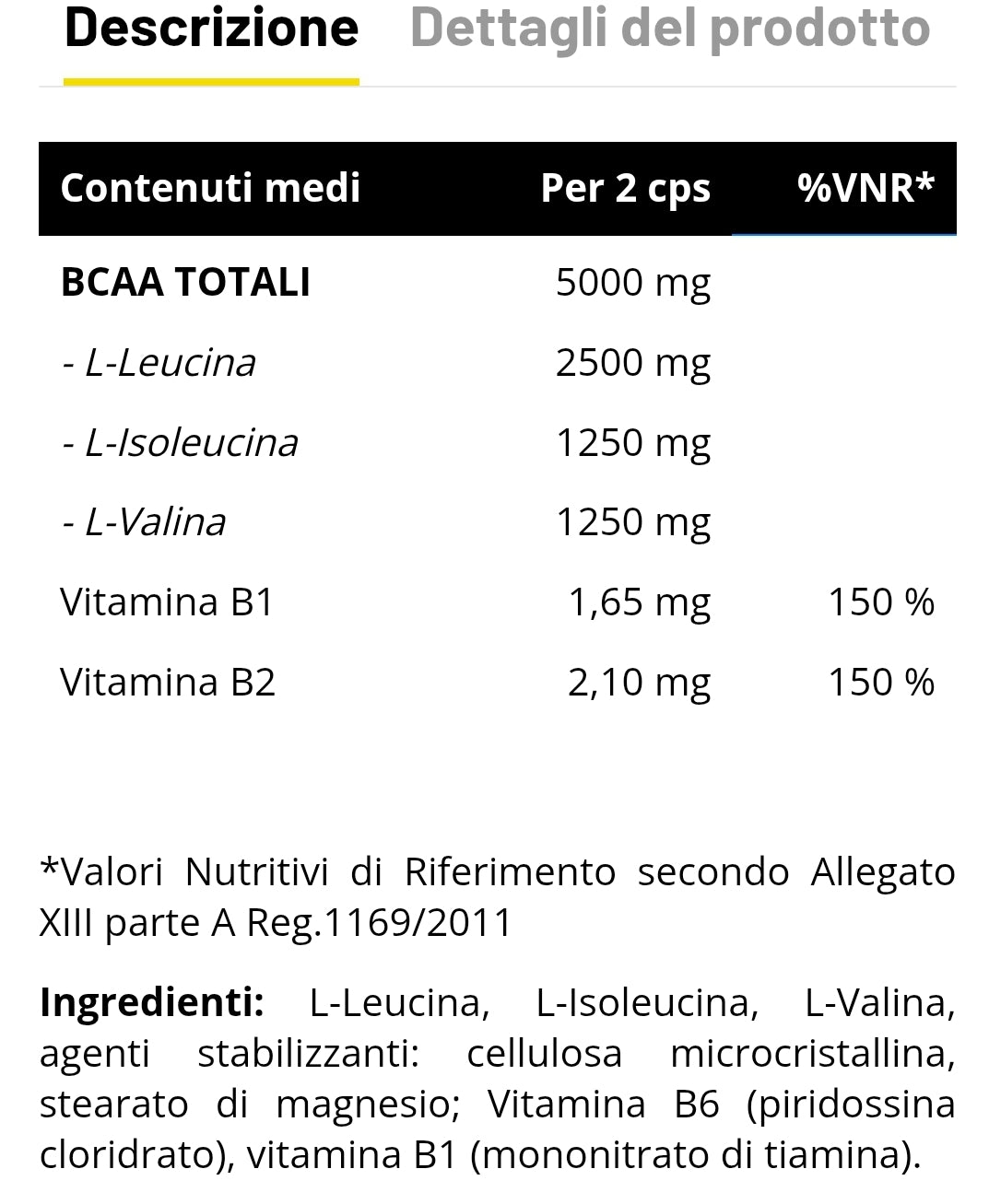 BCAA 2:1:1 (200cpr) INJECT NUTRITION