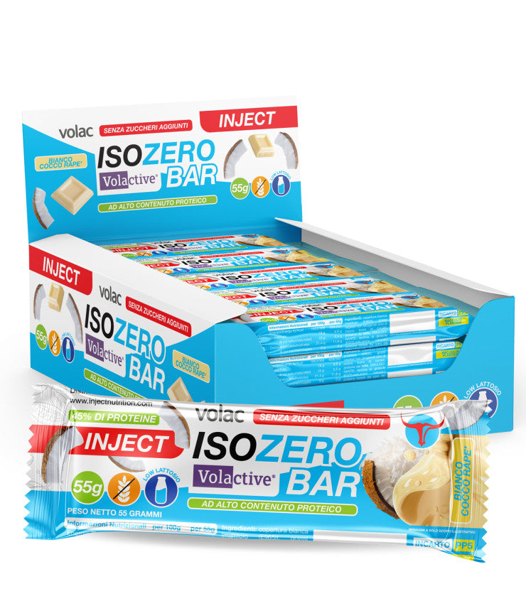 ISOZERO BAR Volac® Volactive® Senza Zuccheri (55g) INJECT NUTRITION