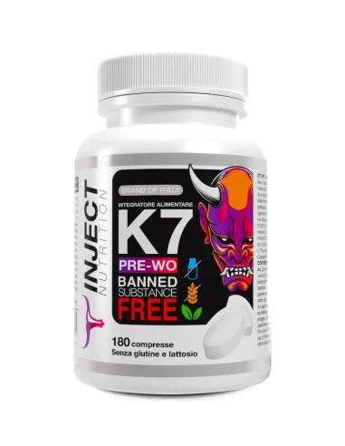 K7 Pre-Wo (180cpr) INJECT NUTRITION