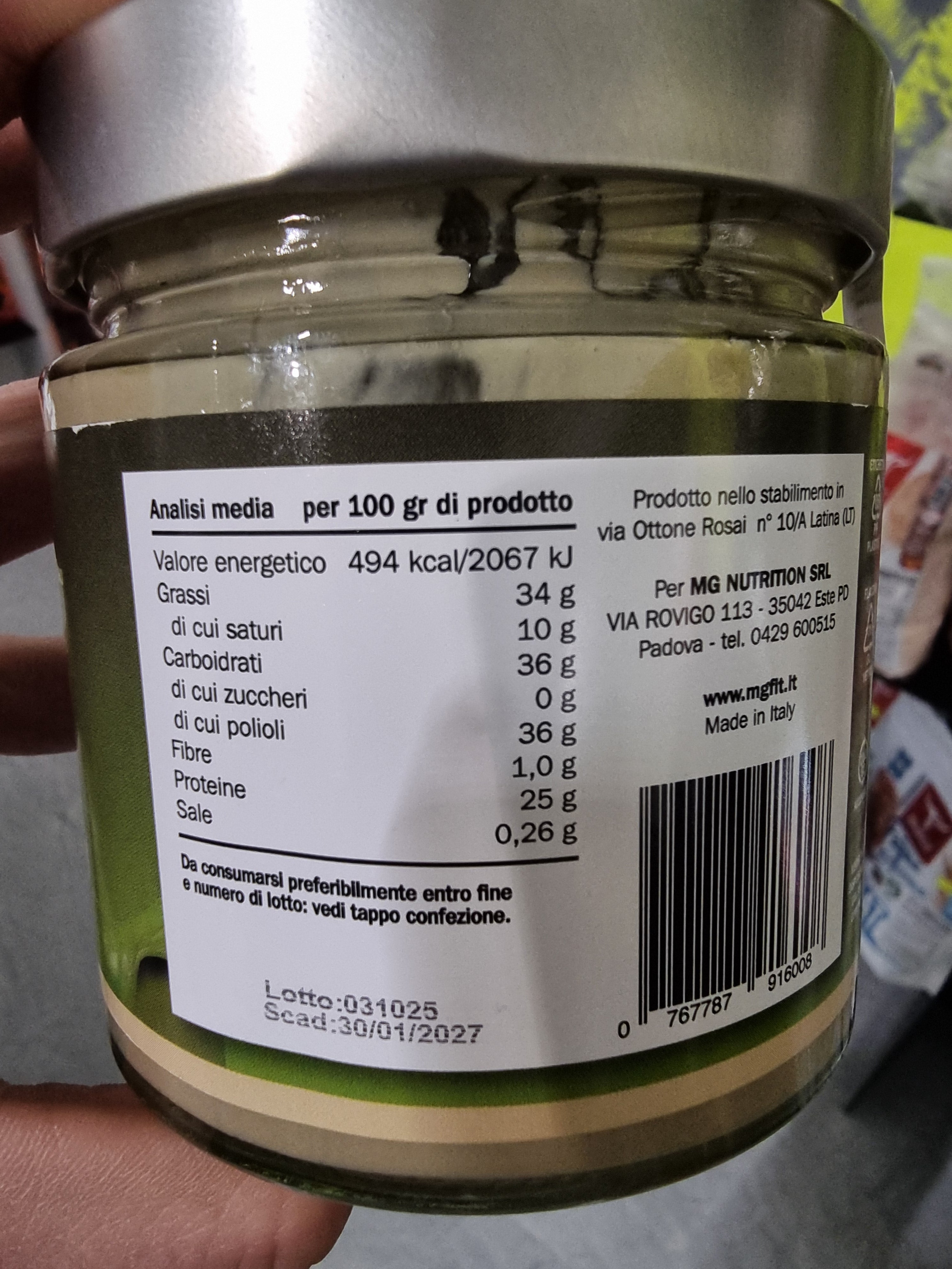 Crema proteica spalmabile Bioextreme