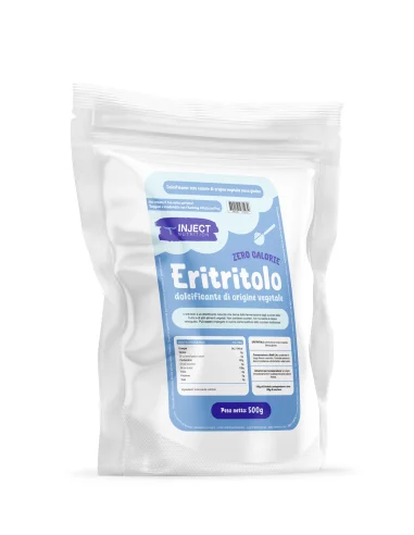 ERITRITOLO di origine vegetale senza calorie (500g) INJECT NUTRITION