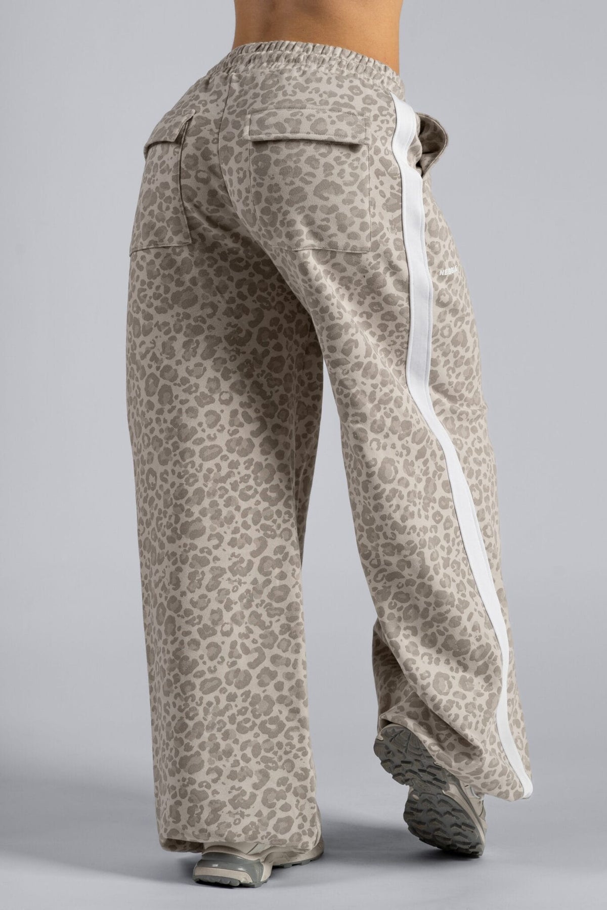 Pantaloni jogger baggy leopardati PRIMAL 865 Cream leopard