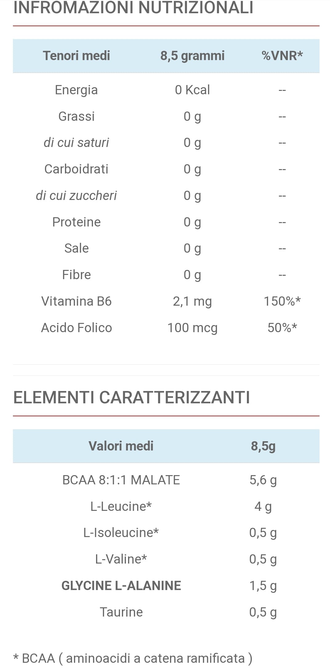 BCAA 8:1:1 MALATE (500G)