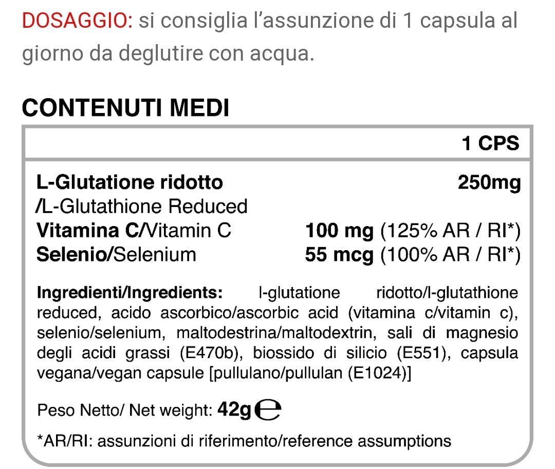 GLUTATIONE (60CPS)