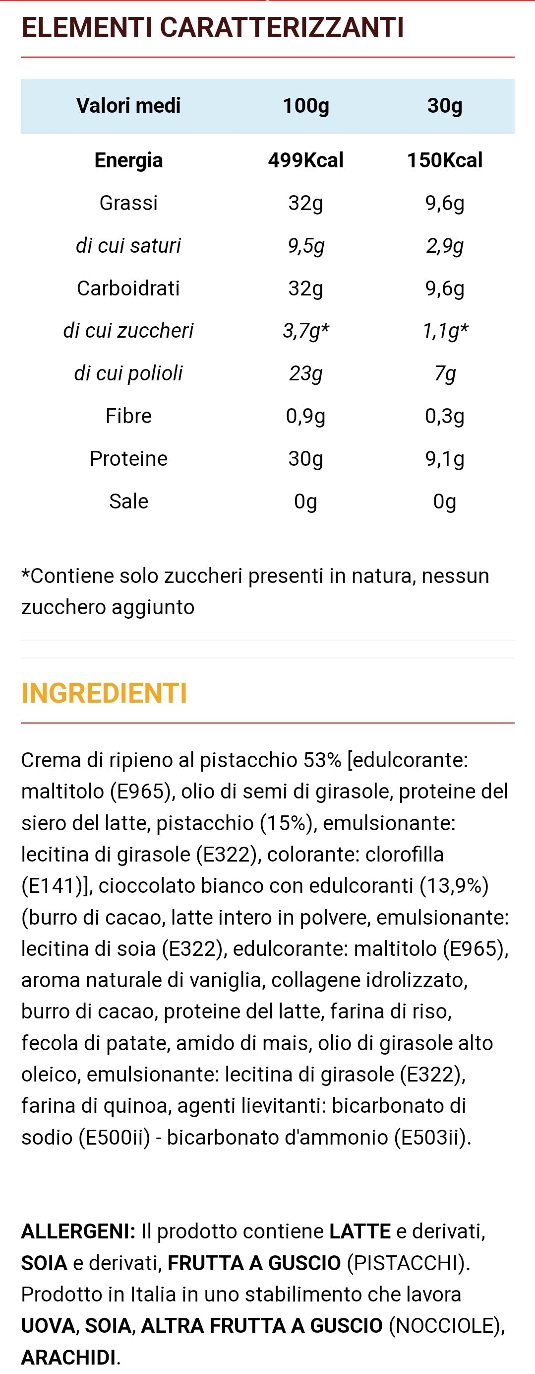 ZERO SNACK PISTACCHIO (30G)