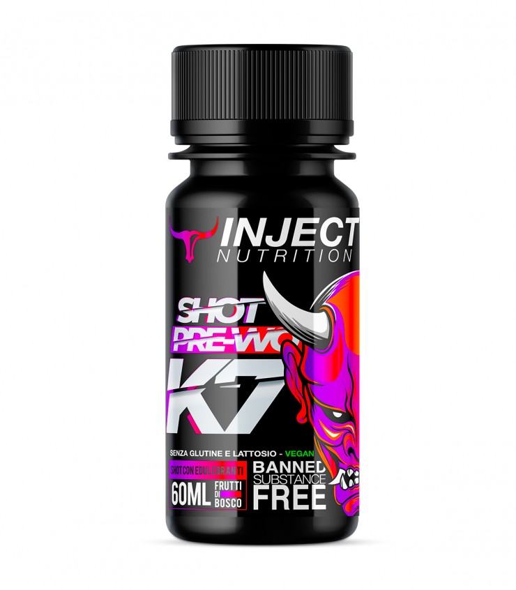 K7 Pre-Workout (60ml) Shot Monodose Pre Alleanamento