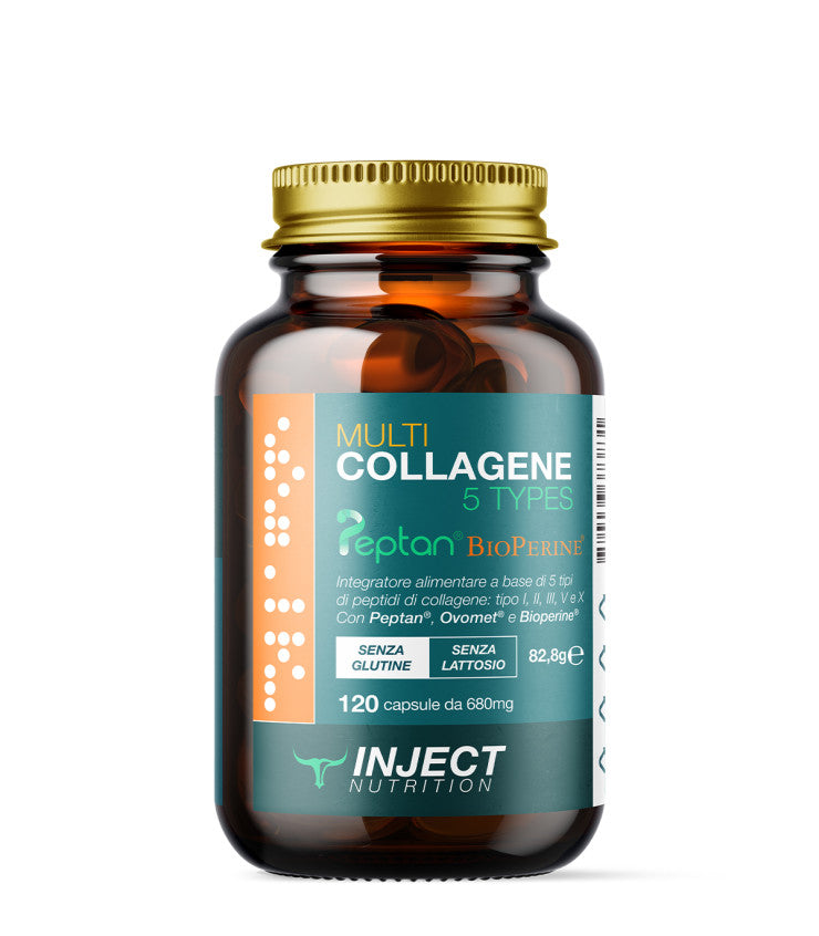 Multi Collagene 5 Types Peptan® Ovomet® Bioperine® (120cps)