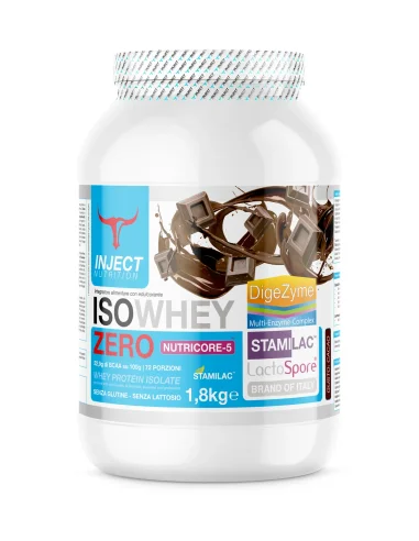 Iso Whey ZERO Stamilac™ Nutricore-5™ (1,8kg) INJECT NUTRITION