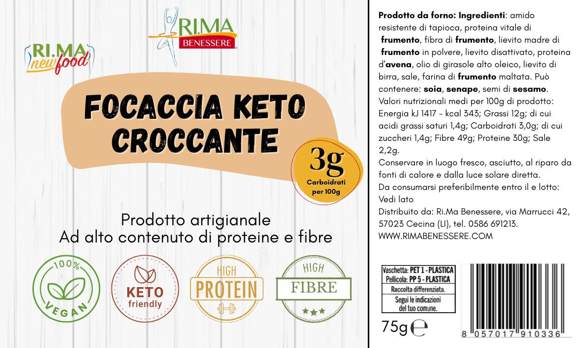 Focaccia Keto Croccante