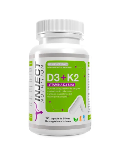Vitamina D3+K2 (120 capsule) INJECT NUTRITION