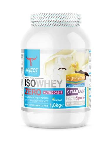 Iso Whey ZERO Stamilac™ Nutricore-5™ (1,8kg) INJECT NUTRITION