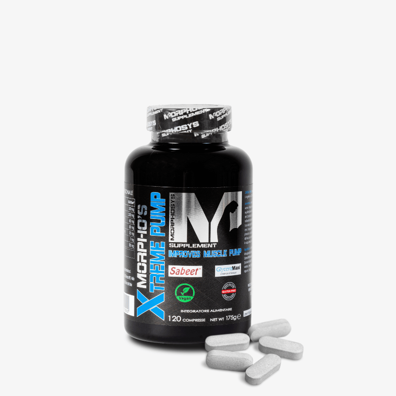 MORPHO'S XTREME PUMP pre-workout senza caffeina 120cpr