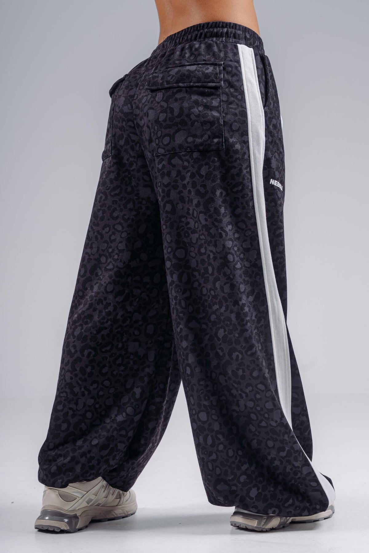 Pantaloni jogger baggy leopardati PRIMAL 865 Cream leopard