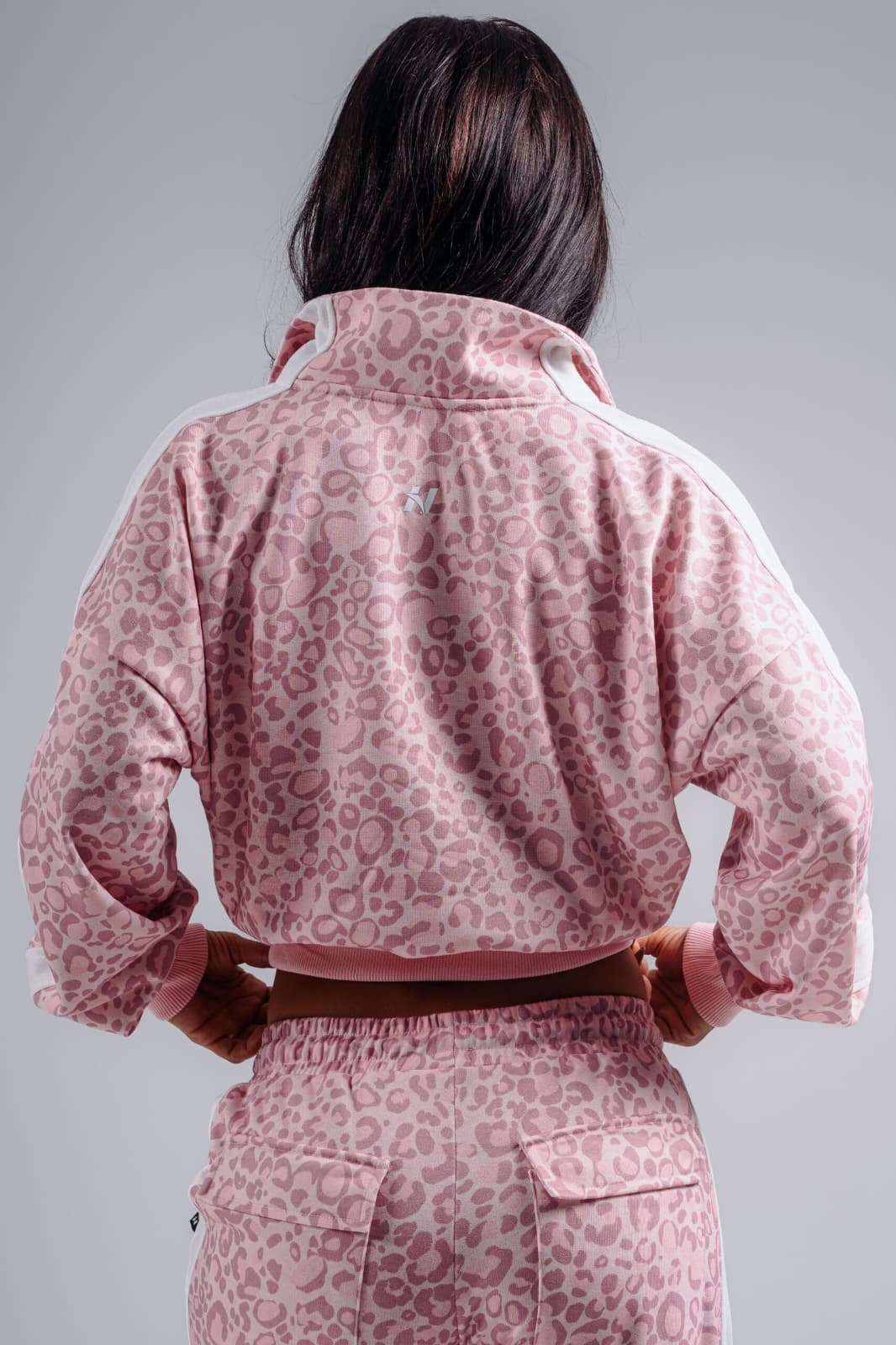 Felpa half-zip leopardata PRIMAL 866