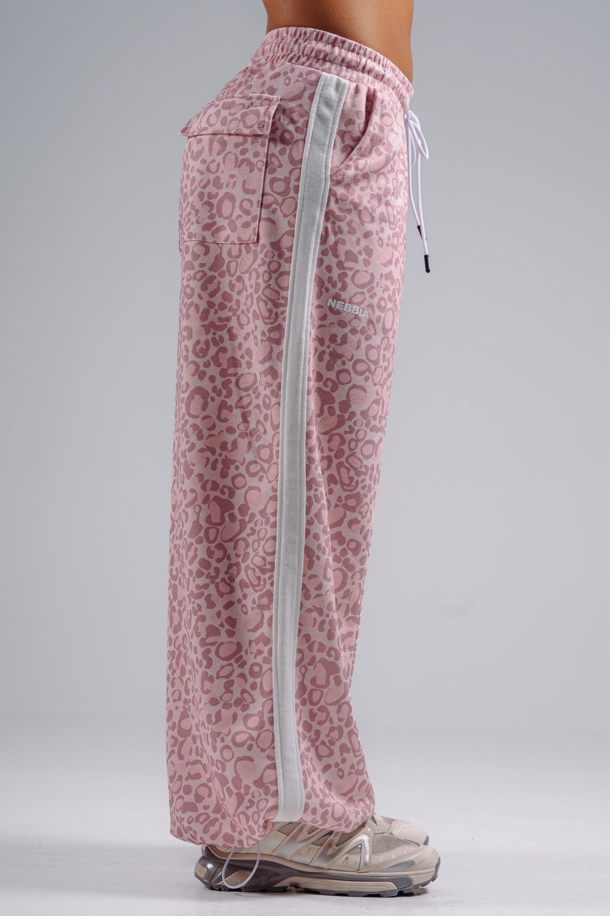 Pantaloni jogger baggy leopardati PRIMAL 865 Cream leopard