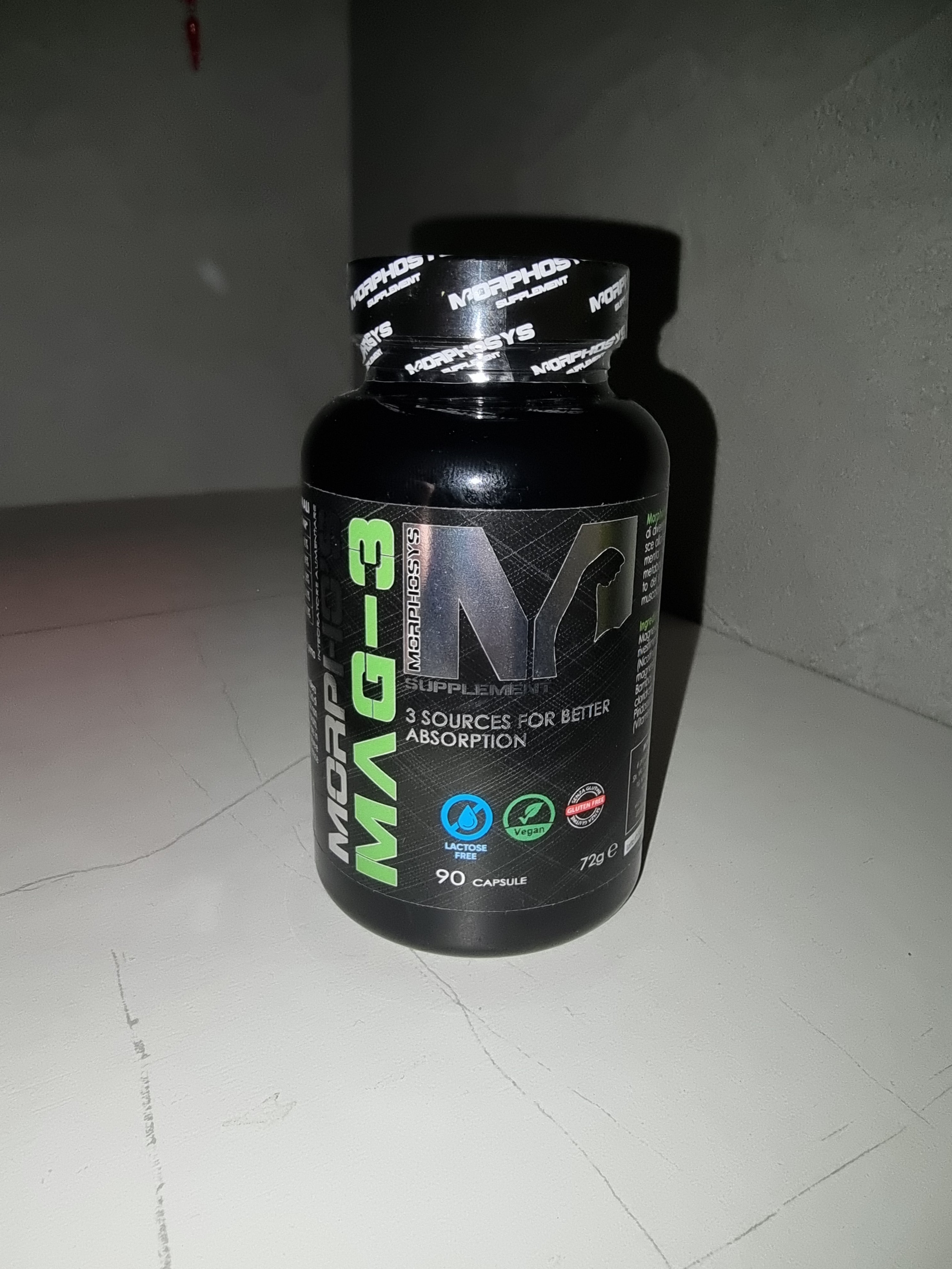 MORPHO'S MAG-3 Magnesio Bisglicinato, Magnesio Taurato, Magnesio Malato 90cps