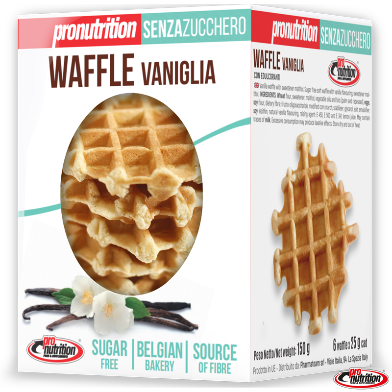 WAFFLE SENZA ZUCCHERO VANIGLIA 25G